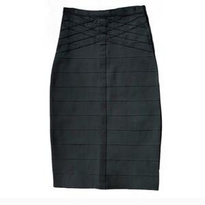 Stella Luce Bodycon Black Pencil Skirt